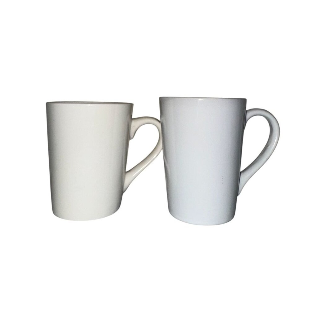 Set Of 2 Tall Ceramic Mugs